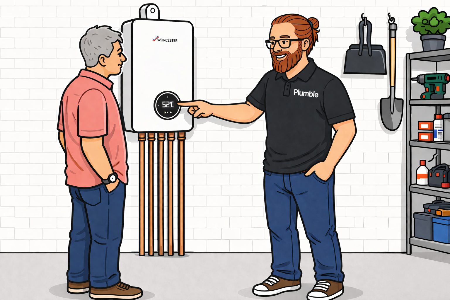 Plumble boiler service